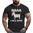 Baa I'm A Goat Costume Animal Goat Big and Tall Men T-shirt