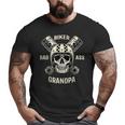 Bad Ass Biker Grandpa Motorcycle Father's Day Big and Tall Men T-shirt