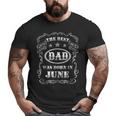The Best Dad Was Born In June Father Papa Dad'sBig and Tall Men T-shirt