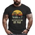 Best Dad Red Blue Heeler Cattle Dog Pet Owner Disc Golf Big and Tall Men T-shirt