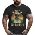 Best Dog Dad Ever Soft Coated Wheaten Terrier Father's Day Big and Tall Men T-shirt