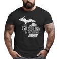 Best Grandpa In Michigan Grandpa Big and Tall Men T-shirt Best Grandpa In Michigan Grandpa Big and Tall Men T-shirt