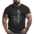 Best Papa Ever American Flag Dad Father's Day Big and Tall Men T-shirt