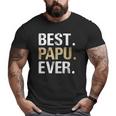 Best Papu For Grandfather From Granddaughter Grandson Big and Tall Men T-shirt