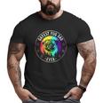 Best Pug Dad Ever Lgbt Gay Pride Flag Dog Lover Ally Big and Tall Men T-shirt