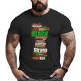 Black Dad Wordcloud Art Father's Day Tshirt African American Big and Tall Men T-shirt