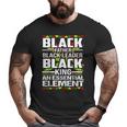 Black Father The Essential Element Father's Day Big and Tall Men T-shirt