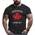 Canada Freedom Convoy 2022 Canadian Truckers Support Big and Tall Men T-shirt
