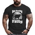 Cat Daddy To A Fatty Vintage Full Moon & Chonk Dad Big and Tall Men T-shirt