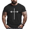 Christian Gym Strength Training Powerlifting Faith Graphic Big and Tall Men T-shirt