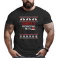 Christmas Pregnancy Announcement New Dad Ugly Big and Tall Men T-shirt