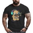 Cute Gaming Pug Pew Video Game Computer Player Big and Tall Men T-shirt