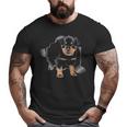Cute Rottweiler Torn Cloth Rottweiler Lover Dog Owner Puppy Big and Tall Men T-shirt