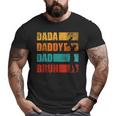 Dada Daddy Dad Bruh Retro Vintage Fathers Day Big and Tall Men T-shirt