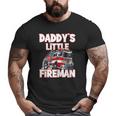 Daddy's Little Fireman Kids Firefighter Fireman's Big and Tall Men T-shirt