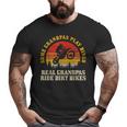 Dirt Bike Grandpa Vintage Motocross Mx Motorcycle Biker Big and Tall Men T-shirt