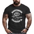 Family 365 Happiness Is Being A Dad Paw & Great Grandpa Big and Tall Men T-shirt