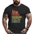 Father Husband Garage Drinker Vintage Mechanic Dad Handyman Big and Tall Men T-shirt