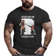Father And Son Best Buddies Forever Fist Bump Dirt Bike Big and Tall Men T-shirt