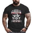 Fathers Day For Firefighter Dad Fireman Big and Tall Men T-shirt