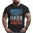 Arabic Dad Baba Of Two Boys Arab Best Baba Ever Retro Big and Tall Men T-shirt Arabic Dad Baba Of Two Boys Arab Best Baba Ever Retro Big and Tall Men T-shirt
