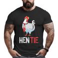 Hen Tie For Men Women Chicken Japanese Anime Big and Tall Men T-shirt