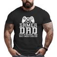 Gamer Dad Video Gaming Fathers Day Men Big and Tall Men T-shirt