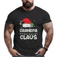 Grandpa Claus Santa Hat Xmas Christmas Big and Tall Men T-shirt