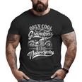 Only Grandpas Ride Motorcycles Quote For Grandpa Motorbikes Big and Tall Men T-shirt