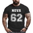 Jersey Style Nova 62 1962 Classic Old School Muscle Car Big and Tall Men T-shirt