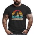 Mens Abuelosaurus Vintage Retro Para Abuelo Big and Tall Men T-shirt