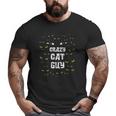 Mens Crazy Cat Guy & Cat Daddy Big and Tall Men T-shirt