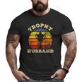 Mens Husband Dad Vintage Retro Sunset Trophy Fathers Day Big and Tall Men T-shirt