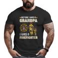 Mens Before I Was A Grandpa I Was A Firefightergifts Big and Tall Men T-shirt