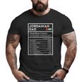 Mens Jordanian Dad Nutrition Facts National Pride For Dad Big and Tall Men T-shirt