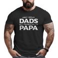 Mens Papa Only Great Dads Get Promoted To Papa Big and Tall Men T-shirt