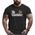 Mens The Scotchfather Scotch Father Dad Father's Day Drinking Big and Tall Men T-shirt