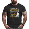 Mens Veteran Grandpa For Grandfather Big and Tall Men T-shirt