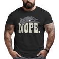 Nope Lazy Pitbull Pitties Pet Dog Lover Owner Big and Tall Men T-shirt