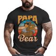 Papa Bear Lover Pun Animal Bears Bear Dad Father Daddy Big and Tall Men T-shirt
