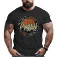 Pappy Like A Grandpa Only Cooler Vintage Retro Father's Day Big and Tall Men T-shirt