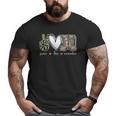 Peace Love Remember Combat Boots Usa Flag Veteran Day Tee Big and Tall Men T-shirt