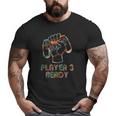 Player 3 Ready In Combo With Player 1 2 And 4 Gamer Big and Tall Men T-shirt
