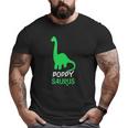 Poppy-Saurus Dinosaur Poppysaurus Father's Day Big and Tall Men T-shirt