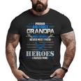 Proud Air Force Grandpa Usair Force Veteran's Day Big and Tall Men T-shirt