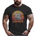 Retro Vintage Best Frenchie Dad Ever French Bulldog Dog Big and Tall Men T-shirt