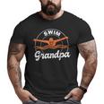 Swim Grandpa Swim Athlete Grandfather Swimmer Swimming Big and Tall Men T-shirt