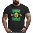 Vegan Power Avocado S Workout Vegetarian Avocados Big and Tall Men T-shirt