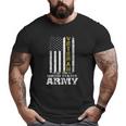 Veteran Of United States Us Army Vet Gold Big and Tall Men T-shirt