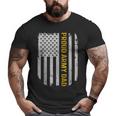 Vintage American Flag Proud Army Dad Father's Day Big and Tall Men T-shirt